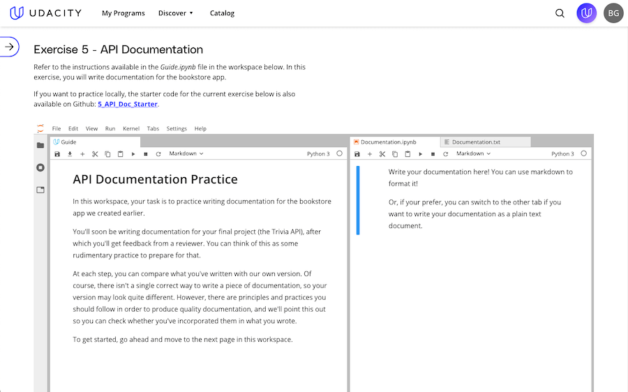 Udacity's active learning environment is stellar.